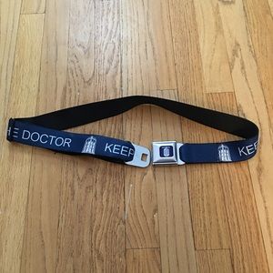 Buckle-Down Adjustable Belt.  Dr. Who Themed VGUC